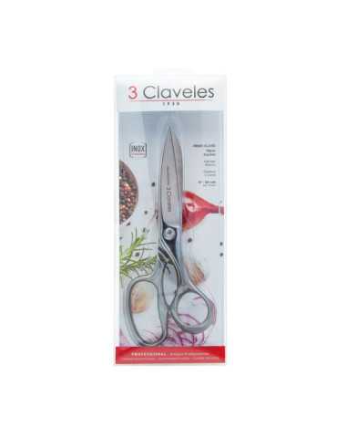 Tijeras de Cocina Clásica Profesional de Acero Inoxidable, 20 cm 3 CLAVELES 2