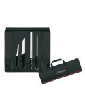 Estuche Profesional para Cortar Jamón con 3 Cuchillos + Chaira 3 CLAVELES