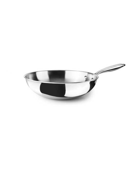 Wok Triply Natural (Inox/Alum/Inox) Ø30 cm IBILI