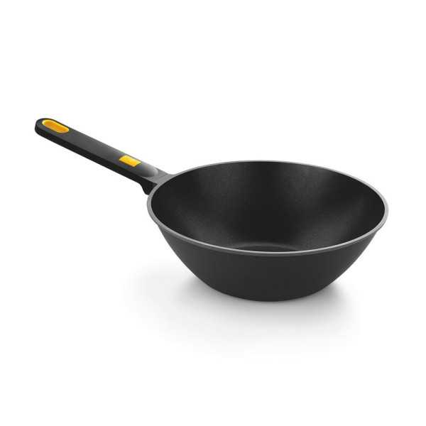 Wok Aluminio Fundido con Antiadherente Tricapa, Daily Pro, Ø28 cm BRA