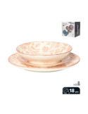 Vajilla 18 Piezas, Modelo Provenza, Beige OVENZA