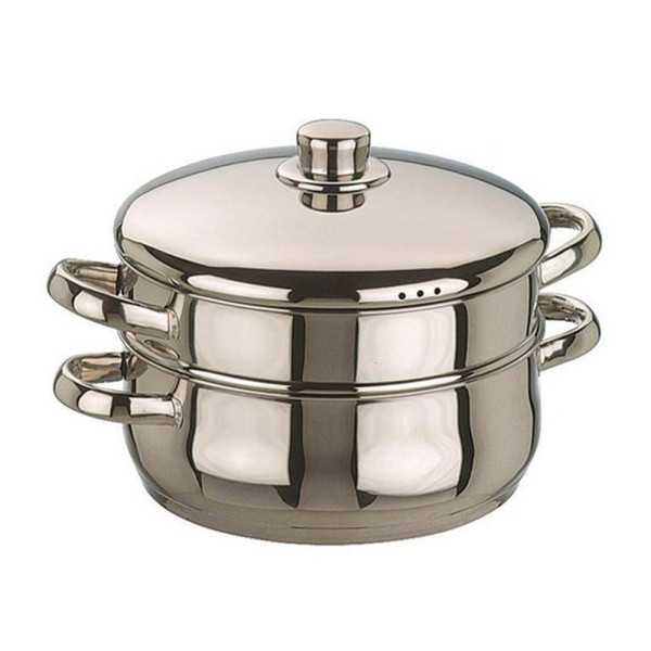 Cacerola y Cestillo de Vapor Bombada Oslo Ø24 cm IBILI