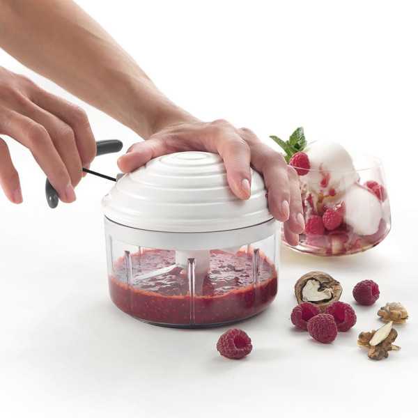 Picadora de Verduras Giratoria Manual, Rotomac, 500 ml, Ø12 x 11 cm METALTEX