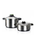 Olla A Presión Prêst Dúo 4 + 6 l, Acero Inoxidable 18/10, 2 Piezas ELMA