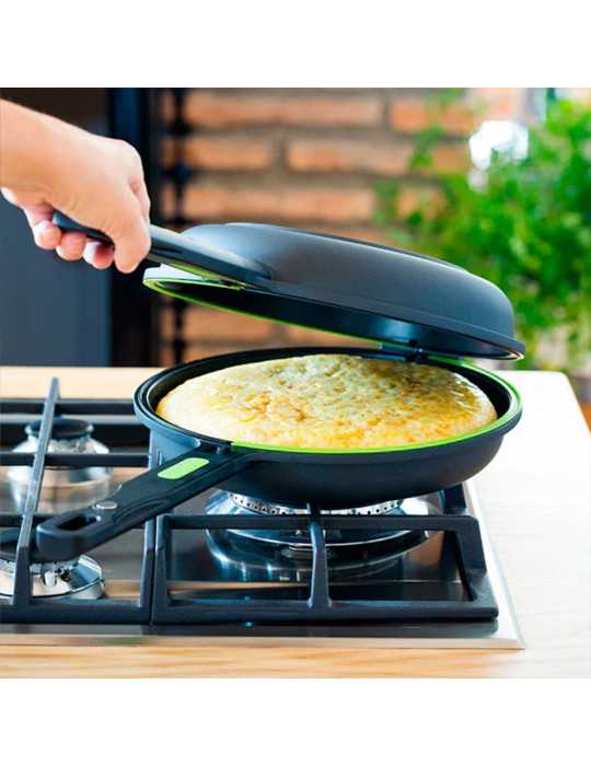 Sartén Dupla de Aluminio Fundido con Antiadherente Tricapa Innovation Prior Ø26 cm BRA