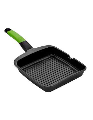 Grill con Rayas de Aluminio Fundido con Antiadherente Tricapa Innovation Prior 28 x 28 cm BRA
