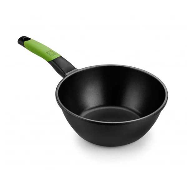 Wok de Aluminio Fundido con Antiadherente Tricapa Innovation Prior Ø24 cm BRA