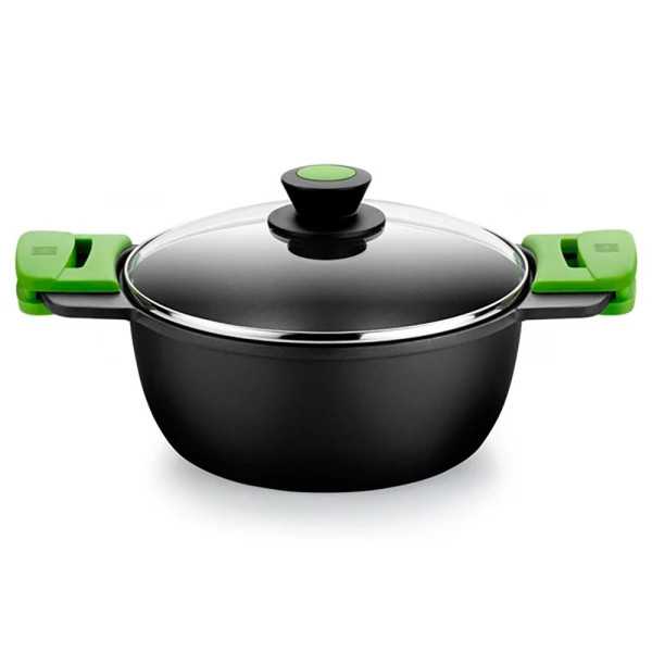 Cacerola Alta de Aluminio Fundido con Antiadherente Tricapa Innovation Prior Ø24 cm BRA