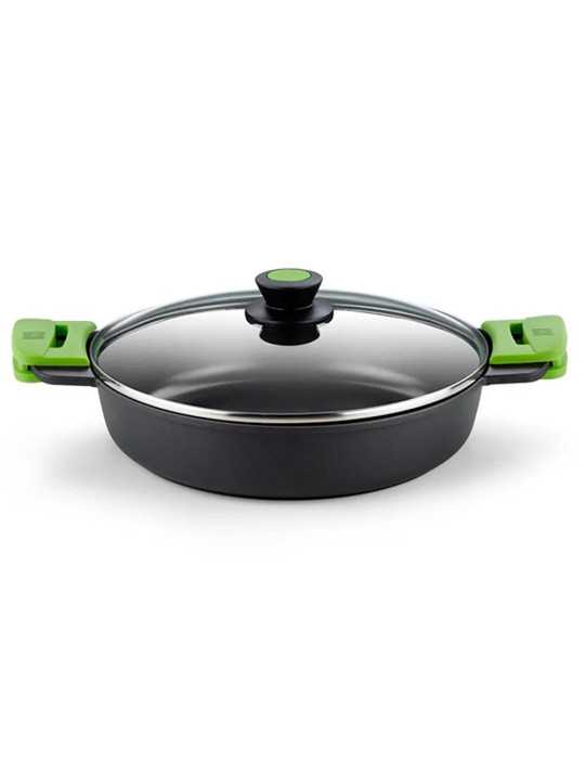 Cacerola Baja de Aluminio Fundido con Antiadherente Tricapa Innovation Prior Ø28 cm BRA