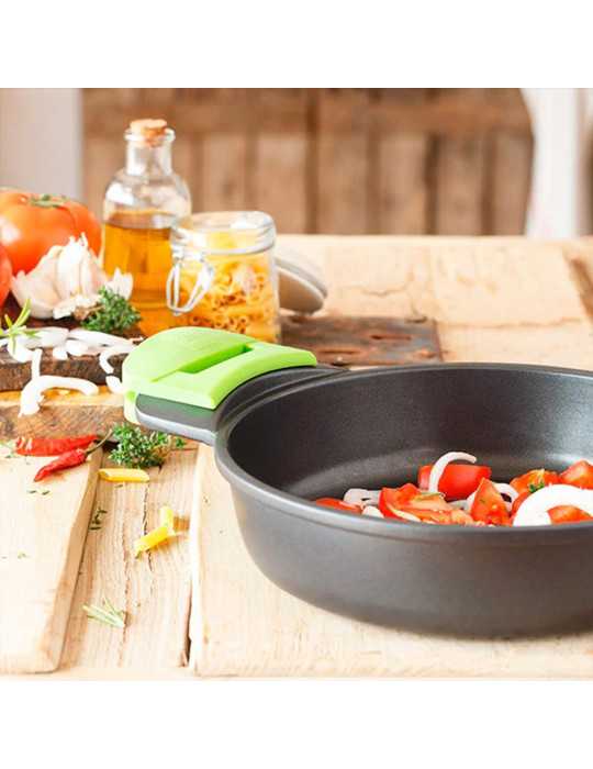 Cacerola Baja de Aluminio Fundido con Antiadherente Tricapa Innovation Prior Ø28 cm BRA