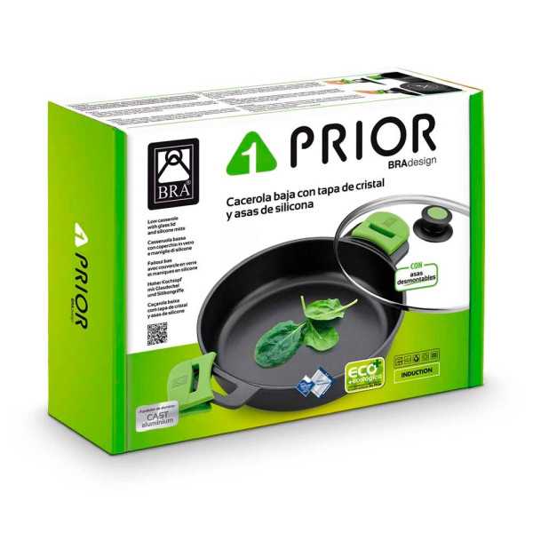 Cacerola Baja de Aluminio Fundido con Antiadherente Tricapa Innovation Prior Ø40 cm BRA
