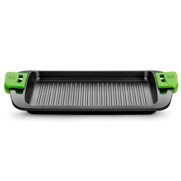 Plancha con Rayas de Aluminio Fundido con Antiadherente Tricapa Innovation Prior 40 cm BRA