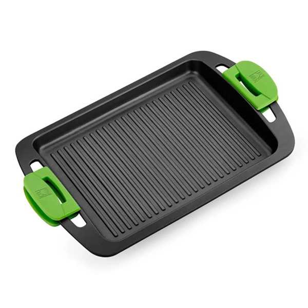 Plancha con Rayas de Aluminio Fundido con Antiadherente Tricapa Innovation Prior 40 cm BRA