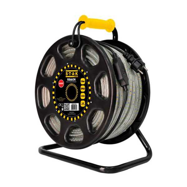 Tira de LED IP65 50 m, 610 W, 4000 K Luz Día, en Enrollador STACK