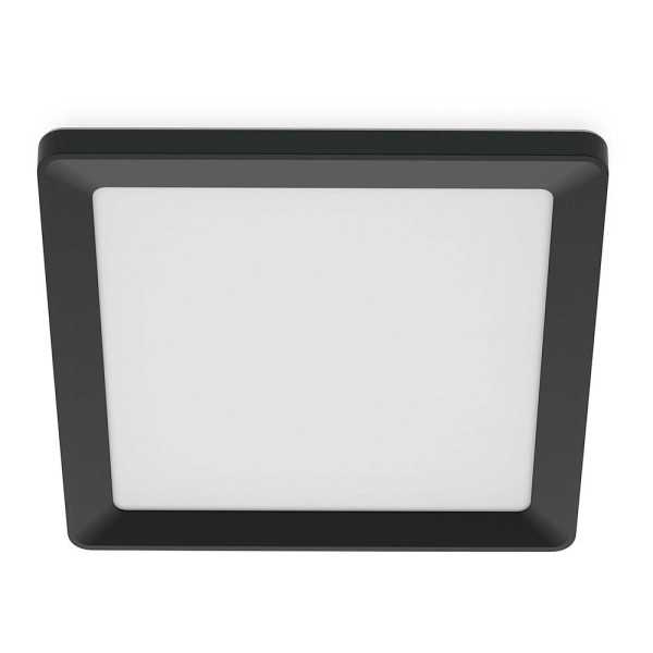 Plafón Cuadrado Negro Valen, 17 W, 2050 Im, 2200-6500 K, 395 x 37 x 395 mm PHILIPS