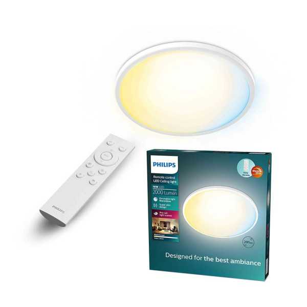 Plafón Redondo Blanco Valen, 16 W, 2000 lm, 2200-6500 K, Ø291 x 24 mm PHILIPS