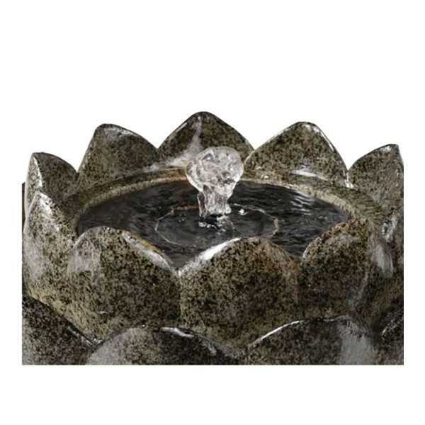 Fuente Solar en Forma de Flor, para Exterior, Ø23 x 14 cm LUMINEO
