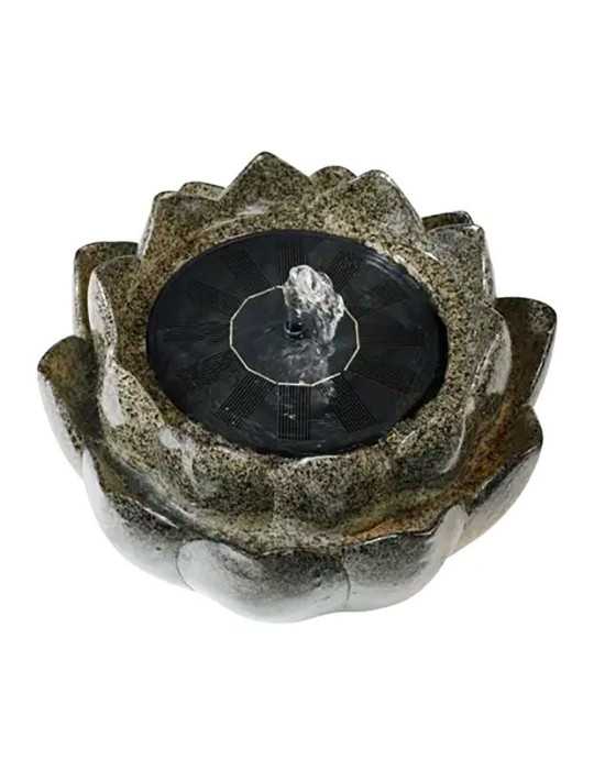 Fuente Solar en Forma de Flor, para Exterior, Ø23 x 14 cm LUMINEO