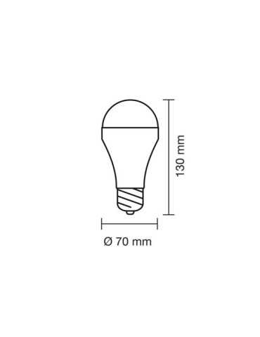 Bombilla LED, Recargable USB, E27, 6 W, 3CCT, Dimmable, 500 lm CRISTALRECORD 2