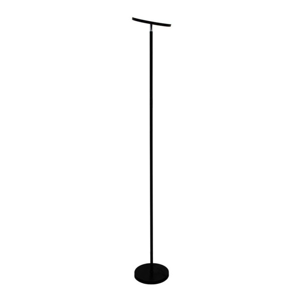 Lámpara de Pie LED Dencel, 24 W, 3CCT, Dimmable, 2200 lm, Negra, Ø25 x 175 cm CRISTALRECORD