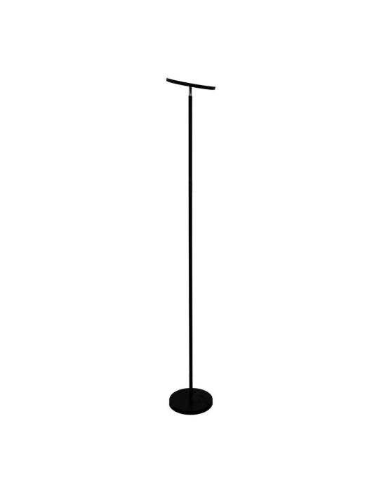Lámpara de Pie LED Dencel, 24 W, 3CCT, Dimmable, 2200 lm, Negra, Ø25 x 175 cm CRISTALRECORD
