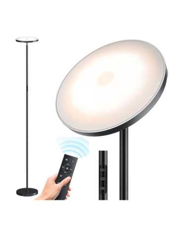 Lámpara de Pie LED Dencel, 24 W, 3CCT, Dimmable, 2200 lm, Negra, Ø25 x 175 cm CRISTALRECORD 2