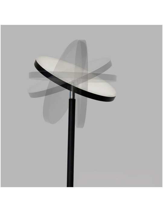 Lámpara de Pie LED Dencel, 24 W, 3CCT, Dimmable, 2200 lm, Negra, Ø25 x 175 cm CRISTALRECORD