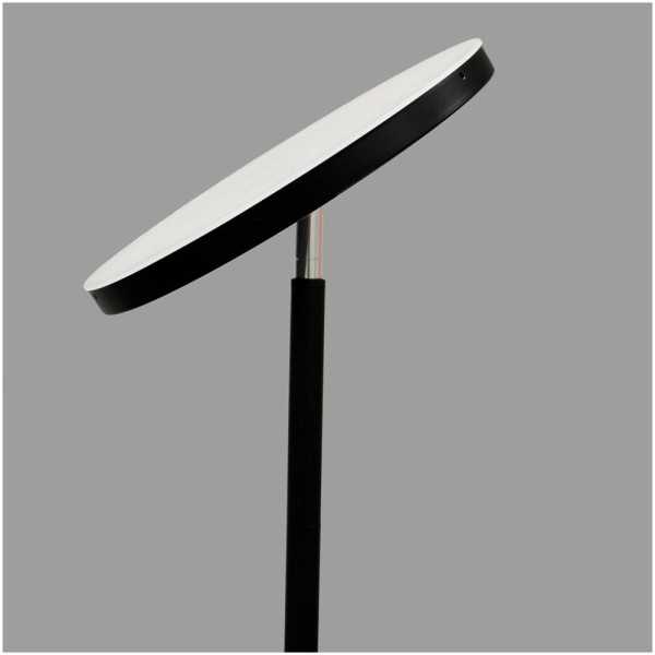 Lámpara de Pie LED Dencel, 24 W, 3CCT, Dimmable, 2200 lm, Negra, Ø25 x 175 cm CRISTALRECORD