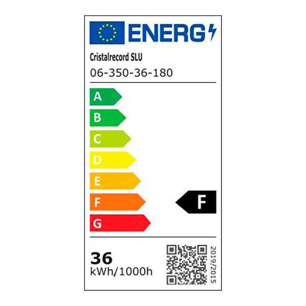 Lámpara de Pie LED Dencel, 30+6 W, 3CCT, Dimmable, 3000 lm, Negra, Ø25 x 175 cm CRISTALRECORD