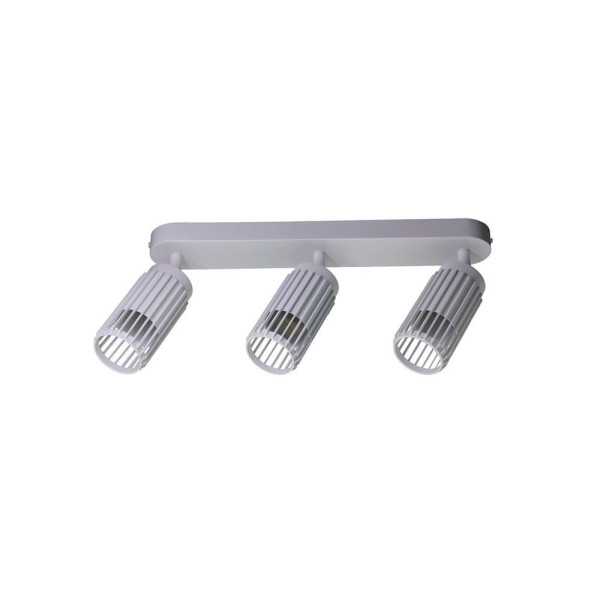 Foco 3 Elementos, Sahara Arenado, GU10, 10W, (Bombillas No Incluidas), Blanco, 40 x 6 x 21 cm CRISTALRECORD