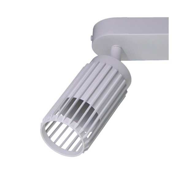 Foco 3 Elementos, Sahara Arenado, GU10, 10W, (Bombillas No Incluidas), Blanco, 40 x 6 x 21 cm CRISTALRECORD
