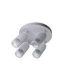 Foco 4 Elementos, Sahara Arenado, GU10, 10W, (Bombillas No Incluidas), Blanco, 23 x 6 x 20 cm CRISTALRECORD