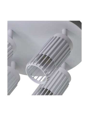 Foco 4 Elementos, Sahara Arenado, GU10, 10W, (Bombillas No Incluidas), Blanco, 23 x 6 x 20 cm CRISTALRECORD 2