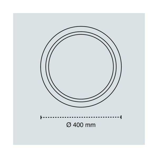 Plafón LED Circular, Charly, 46 W, 3CCT, 5060 lm, Blanco, Ø40 x 7 cm CRISTALRECORD