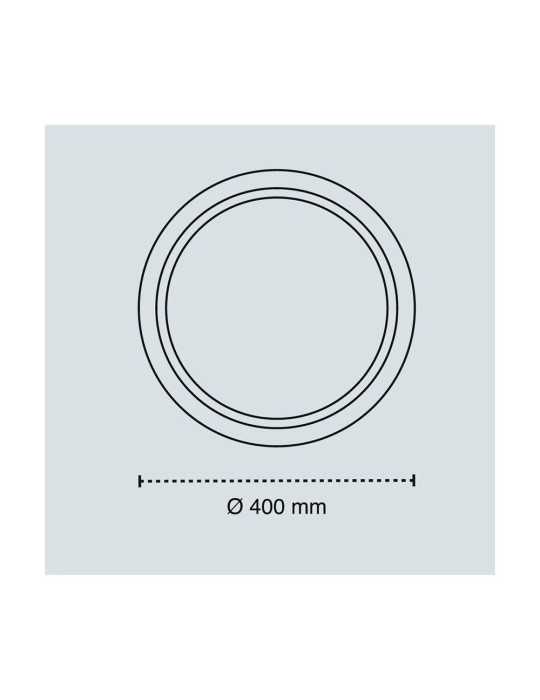Plafón LED Circular, Charly, 46 W, 3CCT, 5060 lm, Blanco, Ø40 x 7 cm CRISTALRECORD