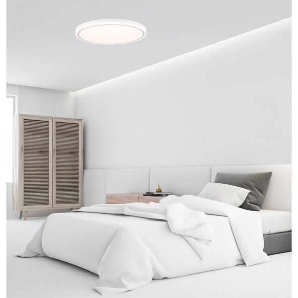 Plafón LED Circular, Targes, 80 W, 3CCT, 8800 lm, Blanco, Ø60 x 6,5 cm CRISTALRECORD