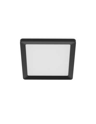 Plafón Cuadrado Negro Valen, 13 W, 1550 Im, 2200-6500 K, 295 x 37 x 295 mm PHILIPS