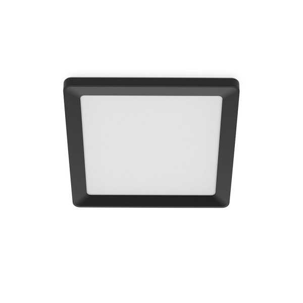 Plafón Cuadrado Negro Valen, 13 W, 1550 Im, 2200-6500 K, 295 x 37 x 295 mm PHILIPS