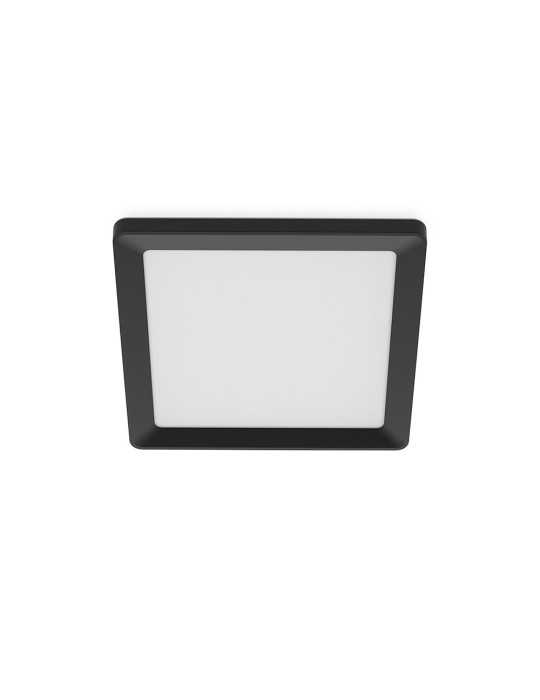 Plafón Cuadrado Negro Valen, 13 W, 1550 Im, 2200-6500 K, 295 x 37 x 295 mm PHILIPS
