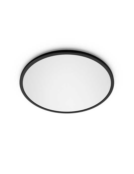 Plafón Redondo Negro Valen, 22 W, 2900 Im, 2200-6500 K, Ø421 x 24 mm PHILIPS