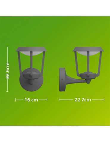 Aplique de Exterior LED Nuvy Antracita 4,3 W, 800 lm PHILIPS 2