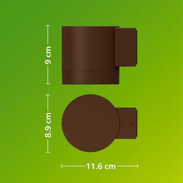 Aplique de Exterior LED Fylx 5 W, Marrón PHILIPS
