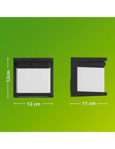 Aplique LED Solar Diara, Negro, 3,8 W, 400/10 Im, 2700 K PHILIPS 2