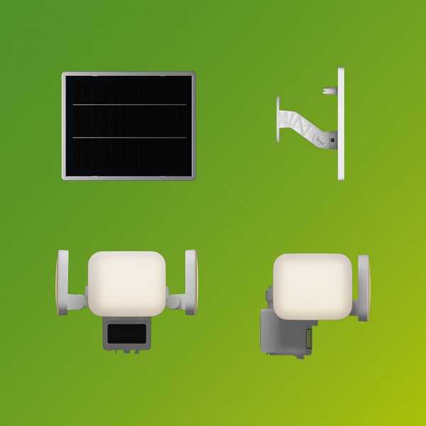 Luz de Seguridad Solar Zyren Blanca 24,5 W, 4000/50 Im, 3000 K PHILIPS