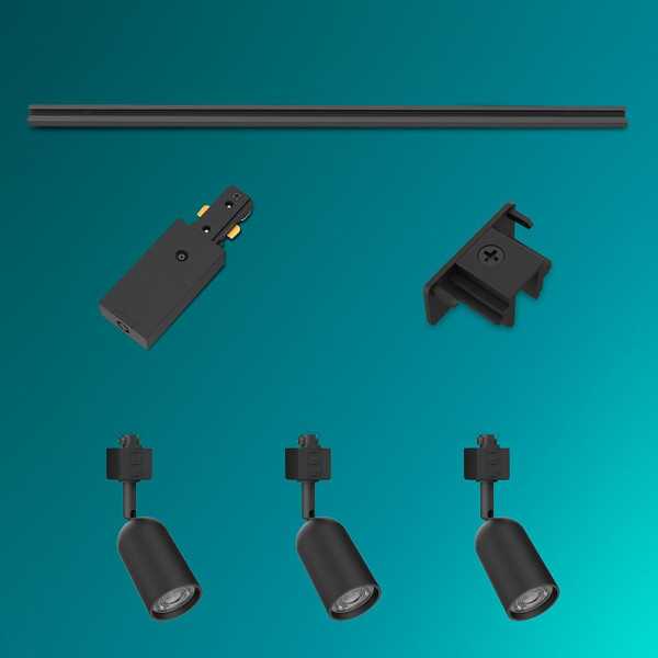 Sistema de Riel Easylink 3 Proyectores, Shea, 5 W, Negro PHILIPS