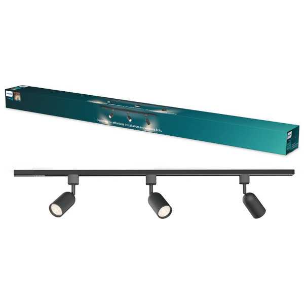 Sistema de Riel Easylink 3 Proyectores, Shea, 5 W, Negro PHILIPS