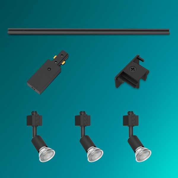 Sistema de Riel Easylink 3 Proyectores, Tobia, 5 W, Negro PHILIPS