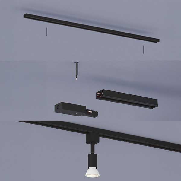 Sistema de Riel Easylink 3 Proyectores, Tobia, 5 W, Negro PHILIPS