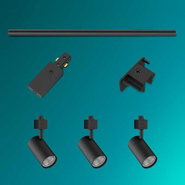 Sistema de Riel Easylink 3 Proyectores, Zilo, 5 W, Negro PHILIPS