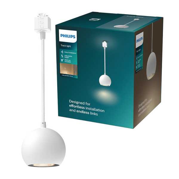 Lámpara Easylink de Techo, Suspendida, Colby GU10, Blanca, Ø100 x 1360 mm PHILIPS